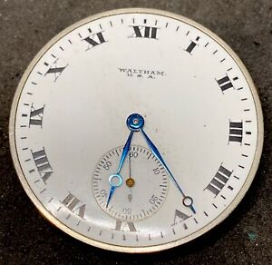 Waltham Royal Grade Pocket Watch Movement 12s 17j Openface 1894 Ticking F6475