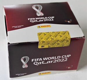 Panini FIFA WORLD CUP WM QATAR 2022 Stickers - DISPLAY BOX 100 Bags Packs