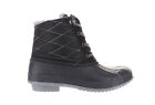 Khombu Womens Zany Black Snow Boots Size 9 (7505925)