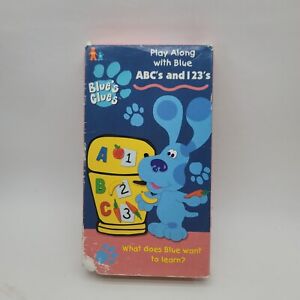 New ListingBlues Clues ABC's and 123's (VHS 1999) Nick Jr Nickelodeon Steve TESTED