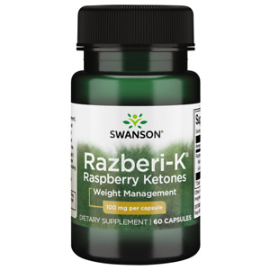 Swanson Razberi-K Raspberry Ketones 100 mg 60 Capsules