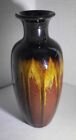 Vintage Ceramic Pottery Vase Drip Glaze Retro Boho Mid-Century Modern 8.5
