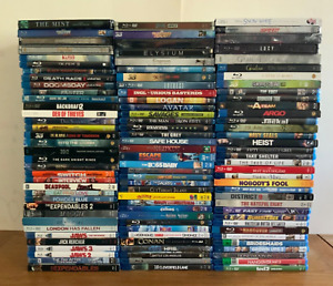 Huge Lot of 105 4k/Blu-rays/dvd/steelbooks all genres 114 total movies New/used