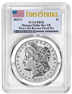2023-S Peace & Morgan Silver Dollar $1 Reverse Proof Set PCGS PR70 PR 70 FS