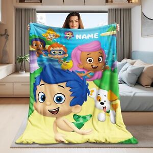 Personalized Bubble Guppies Blanket, Bubble Guppies Party, Bubble Guppies Sofa B