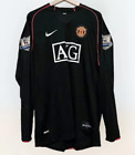 Ronaldo 07-08 Manchester United  Away Long Sleeve Rare Vintage Soccer Jersey XL
