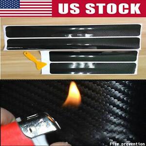 4x Carbon Protector Step Scuff Panel Sill Car Door Cover Fiber 2024 Accessories (For: Ford F-250 Super Duty)