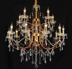 Crystal Chandelier LED Brightness Gold metal Crystal Candle Ceiling Lighting yc