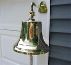 Ships Bell - Large - Solid Brass w/Mounting Bracket  NEW