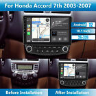 Apple CarPlay For Honda Accord 7 2003-2007 Android 12 Car Stereo Radio GPS Wifi (For: 2007 Honda Accord)