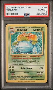 PSA 10 GEM MINT Venusaur 003/034 CLV Classic Box Holo Rare Pokémon TCG 2023