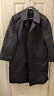1970's Vintage Military Blue All Weather Men's Trench Coat Size 38S
