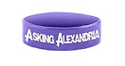 ASKING ALEXANDRIA purple rubber wristband NEW/OFFICIAL