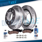 Rear Drilled Rotors and Ceramic Brake Pads for 2011 - 2018 Dodge Ram 2500 3500 (For: More than one vehicle)
