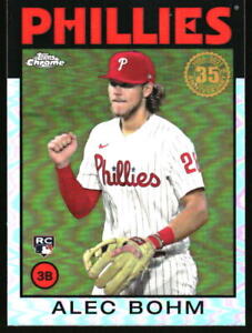 2021 Topps Chrome #86BC-14 Alec Bohm RC 1986 Topps Refractor Phillies