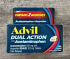 Advil Dual Action With Acetaminophen Pain Reliever 144 Caplets Exp 12/2024
