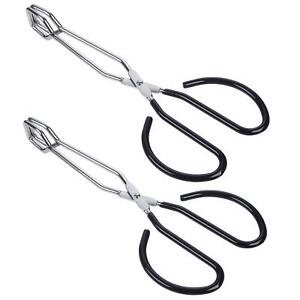 New ListingStainless Steel Scissor Tongs Heavy Duty Cooking Tongs with Soft Handles 2 bl...