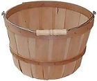 Set of 3 One Peck Baskets Natural Unfinished Pine 11