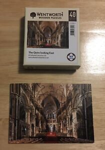 Wentworth Wooden Mini Jigsaw Puzzle -The Quire looking East (40 Wooden Pieces)