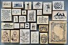 RARE PSX & MORE RUBBER STAMPS Rare HALLOWEEN CATS GHOST SAYINGS ETC YOU PICK EUC