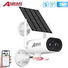 ANRAN Security Camera Solar Battery Powered Wifi Pan180° System Wireless Outdoor
