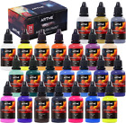 ARTME Airbrush Paint, 24 Colors Airbrush Paint Set Include Metallic and Neon & &