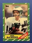 PAUL MCFADDEN Hand Signed 1986 Topps #274 Eagles Youngstown State Autograph Auto