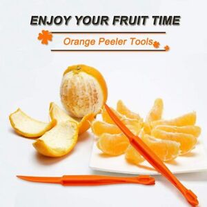 Set of 2 Kitchen Tool Orange Peeler Lemon Grapefruit Citrus Fruit Peelers Gadget