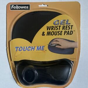 Fellowes Gel Wrist Rest and Mouse Pad - Graphite/Black - Sealed