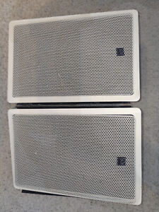 ADS C400i Speakers White Vintage See Pictures Tested Amazing sound.