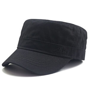 L/XXL Oversize  Army Cap,Cotton Flat Top Cap,Plain Military Running Casual Hat