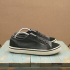 Crocs Mens Hover Sneakers Shoes Lace Up Black Leather Size 9