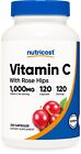 Nutricost Vitamin C with Rose Hips 1025mg, 120 Capsules - Non-GMO & Gluten Free