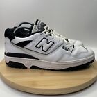 New Balance 550 Mens US Size 9.5 Black White Shoe Sneaker Preowned BB550HA1