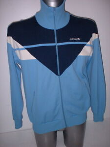 Adidas 1980s Men Track Jacket Blue 5'9 D5 F174 M Vintage Yugoslavia Casual