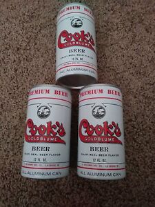 3 Cooks Goldblume Premium Beer G Heileman Co. Pull Tab Aluminum EMPTY Beer Cans