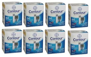 400 Contour Test Strips 8 Boxes of 50 ct -Freaky Fast Shipping!
