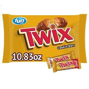TWIX Fun Size Caramel Cookie Chocolate Candy Bars 10.83 oz Bulk Candy Bag