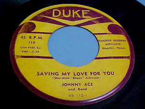 New ListingJohnny Ace - EX/NM VINYL & GREAT AUDIO - Saving My Love For You (1953 R&B)