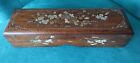New ListingAntique Chinese Rosewood Mather Of Pearl Inlaid Box