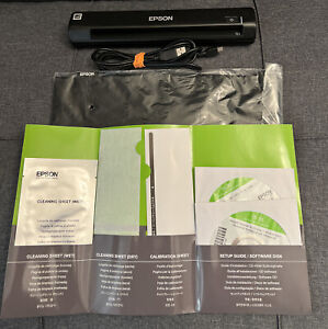 Epson WorkForce DS-30 Portable Color Scanner ~Case Accessory Kit Tested Working