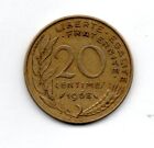 1968 FRANCE 20 CENTIMES REPUBLIQUE FRANCAISE CIRCULATED COIN #FC1491 FREE S&H!