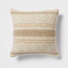 Euro Traditional Woven Stripe Decorative Throw Pillow Green - Threshold