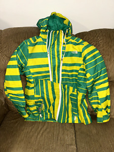 The North Face Jacket Large Snowboard Skiing Green & Yellow