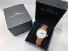 Yonger＆Bresson Chambord Ybh8572-04 Men'S Watch Automatic Date White Dial Rare