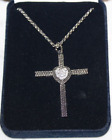 Montana Silversmiths Pave Heart & Cross Necklace