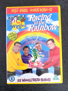 THE WIGGLES RACING TO THE RAINBOW DVD AND BONUS MUSIC CD OOP RARE CHILDRENS TV