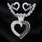 Montana Silversmiths Heart, Rope, CZ Necklace & Earrings Set NEW! Retail $95