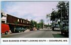 CEDARBURG, WI Wisconsin ~ MAIN STREET Scene  c1960s  Ozaukee County Postcard