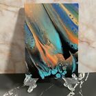 New ListingACEO Abstract Acrylic Shimmer Art OOAK Painting On Watercolor Paper DSMitchell